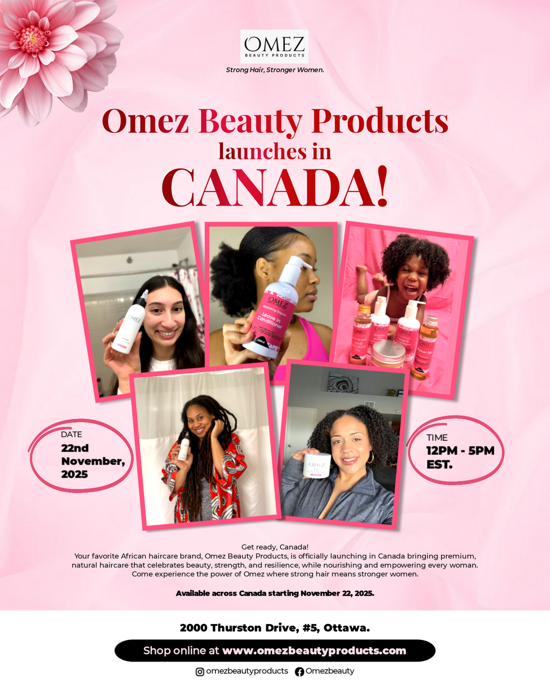 Omez Beauty Products Launches in Canada: Premium African Haircare Now Closer to You 🇨🇦
