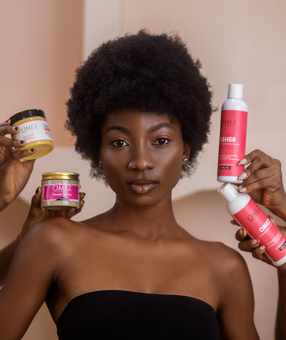 DIY Routine for 4C Hair Using Omez Chebe Powder, Coconut Oil & Growth Oils