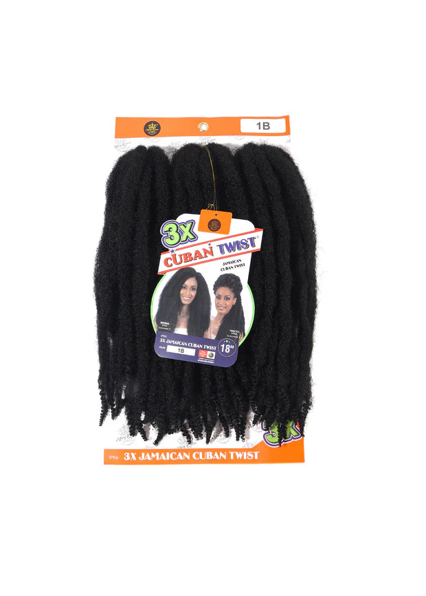 3X Jamaican Cuban Twist 18” - Omez Beauty Products 