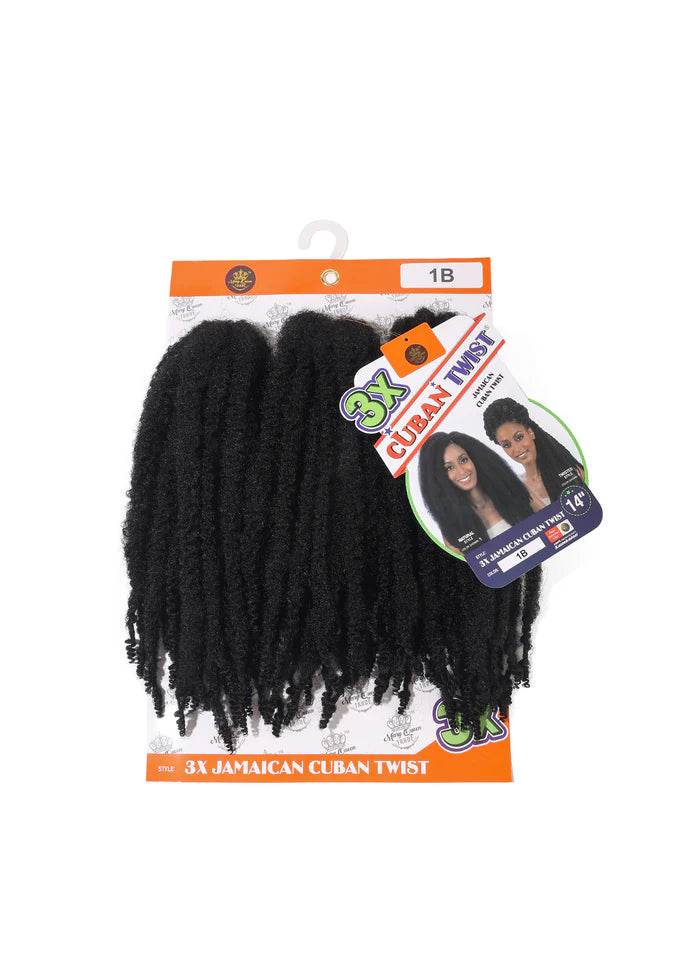 3X Jamaican Cuban Twist 14" - Omez Beauty Products 
