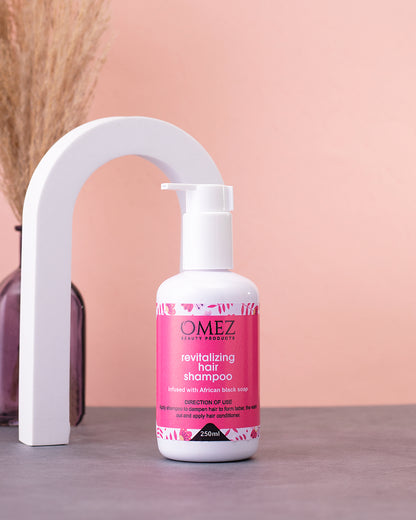 Revitalising Omez Shampoo - Omez Beauty Products 