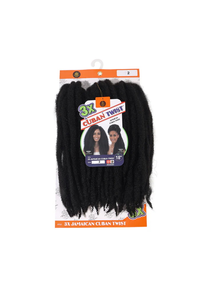 3X Jamaican Cuban Twist 18” - Omez Beauty Products 