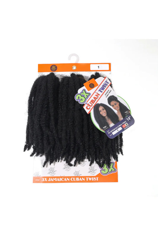 3X Jamaican Cuban Twist 14" - Omez Beauty Products 