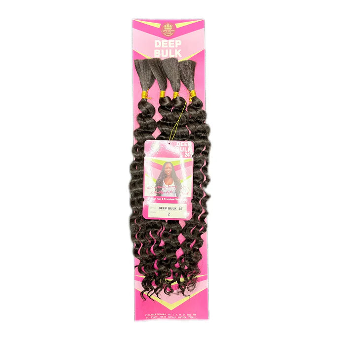 Boho Deep Bulk Human Hair Blend 24" - Omez Beauty Products 