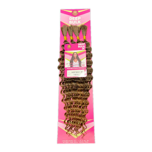 Boho Deep Bulk Human Hair Blend 24" - Omez Beauty Products 