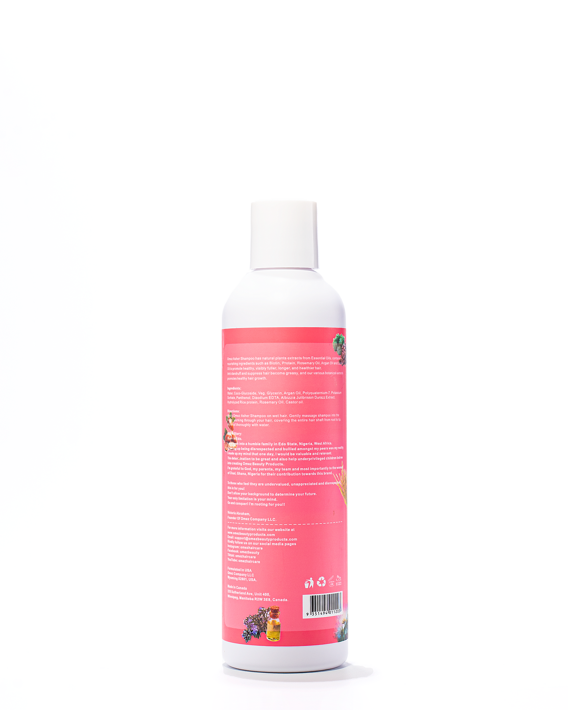 Omez Asher growth  shampoo - Omez Beauty Products 