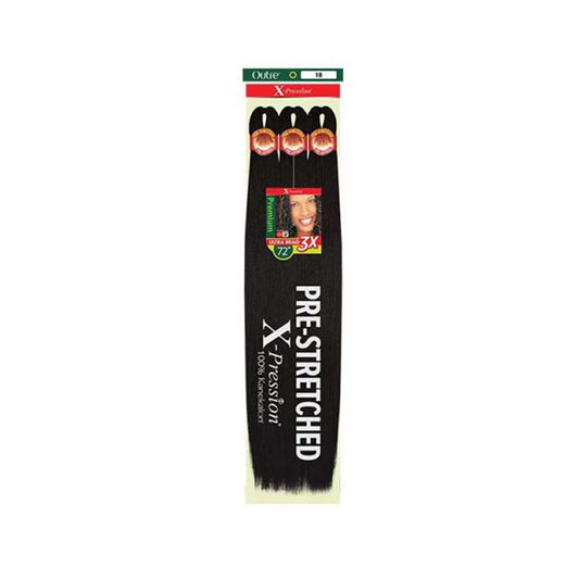 X-PRESSION BRAID-PRE STRETCHED BRAID 72" 3X - Omez Beauty Products 
